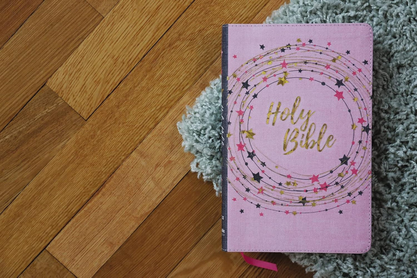 Bible For Kids Pink/Gold, Thinline