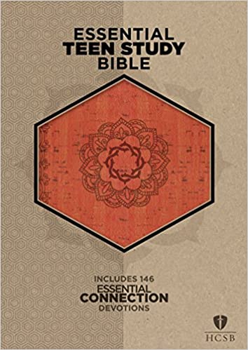 English HCSB Essential Teen Study Bible, Orange Cork LeatherTouch