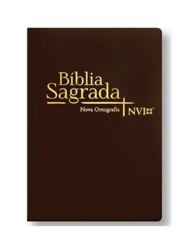 Bíblia NVI Slim Luxo - Marrom