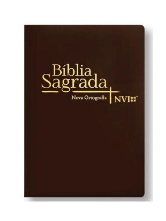 Bíblia NVI Slim Luxo - Marrom