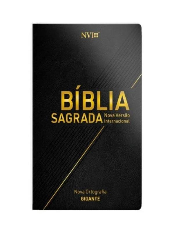 Bíblia NVI letra gigante I Luxo Preta