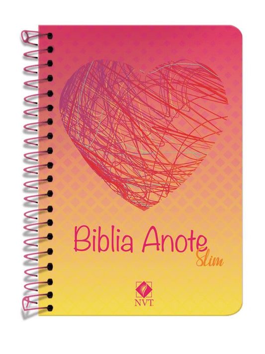Bíblia NVT Anote Slim Espiral I Rabisco no Coração