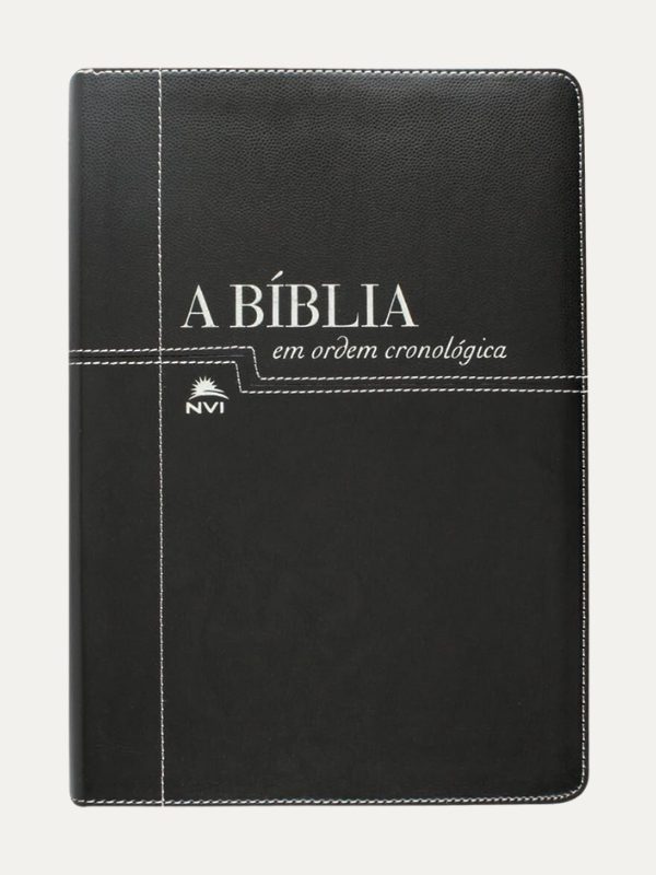 Bíblia em ordem Cronológica preta e negra  - Vida