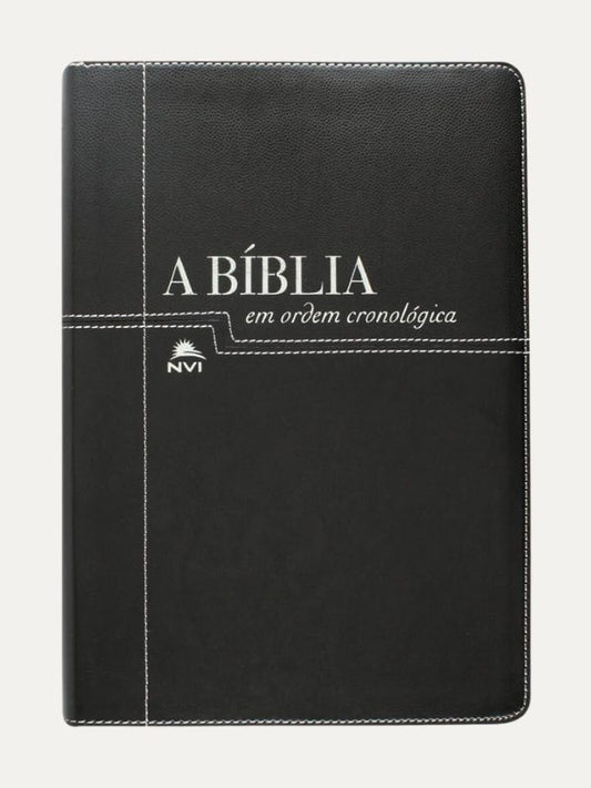 Bíblia em ordem Cronológica preta e negra  - Vida