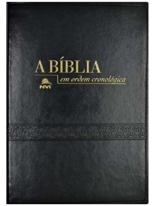 A Bíblia em ordem cronológica NVI,  preta - Vida
