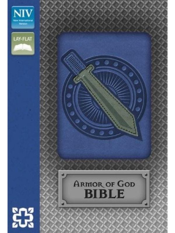 Armor of God bible, blue and silver - NIV