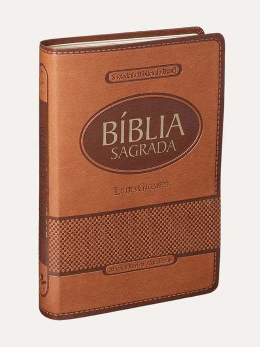 Bíblia Sagrada Letra Gigante Marrom | ARA | SBB