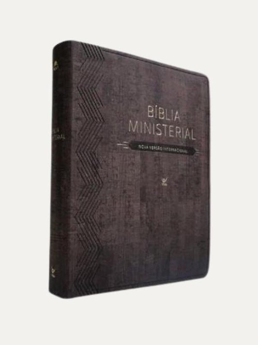 Bíblia Ministerial | Capa Luxo Marrom Escuro