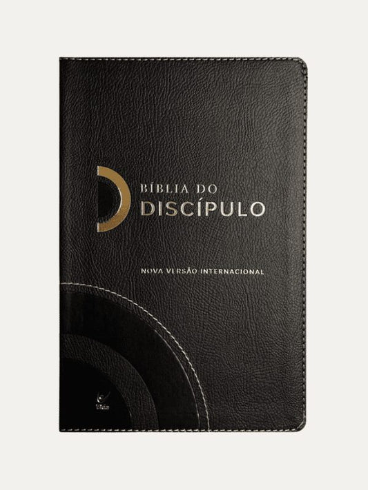 Bíblia do Discípulo NVI, capa luxo preta - Vida