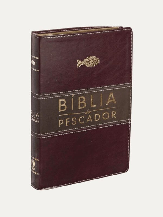Bíblia do Pescador Luxo I Vinho I CPAD