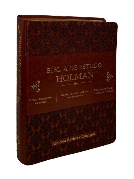 Bíblia de estudo Holman, marrom ARC - CPAD