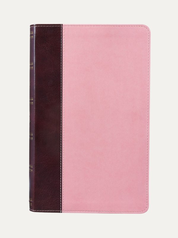 Bible KJV Giant Print Lux-Leather Pink/Brown