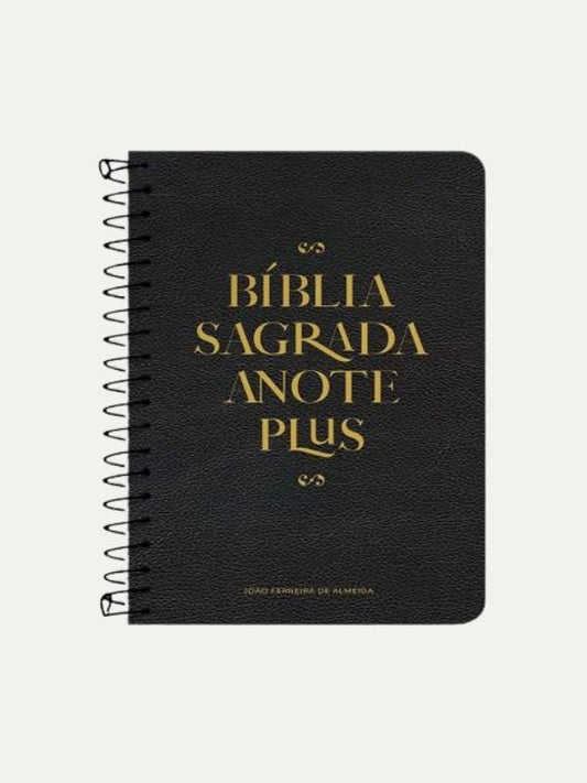 Bíblia Anote ARC PLUS Espiral Preta Grande