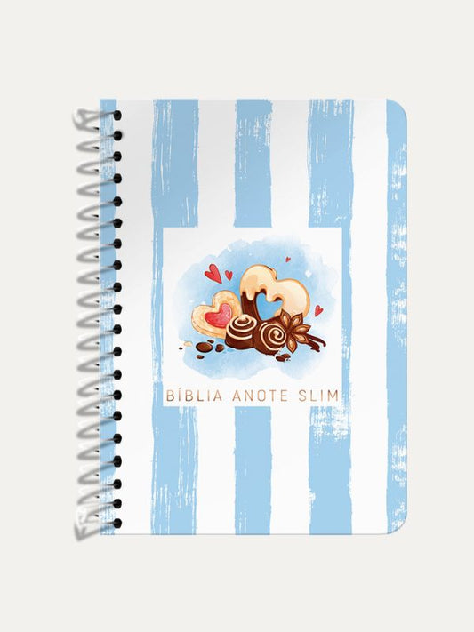 Bíblia Anote Slim I Espiral Chocolate