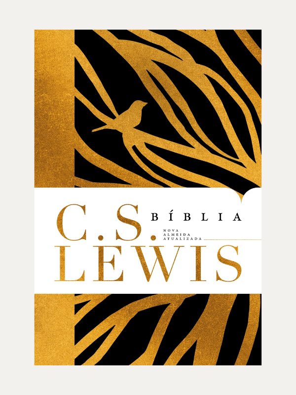 Bíblia C.S. Lewis I NAA I Dourada e Preta I Thomas Nelson