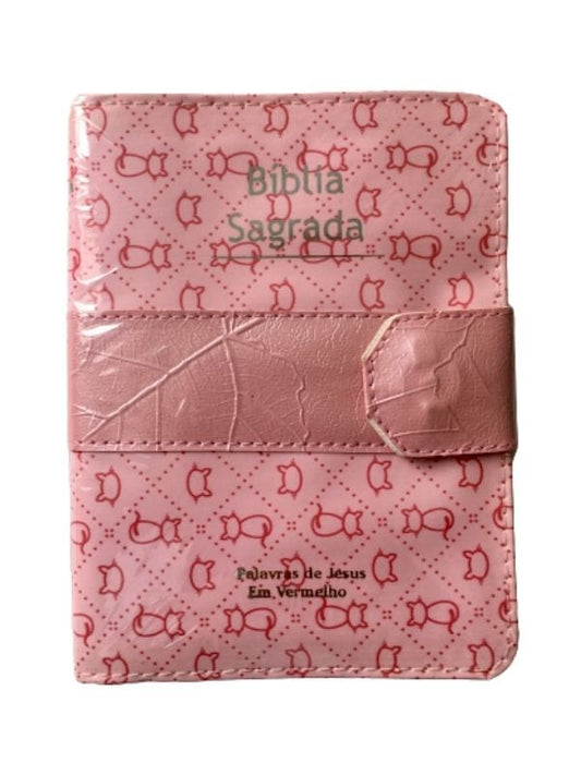 Bíblia Carteira Pequena Pink com índice