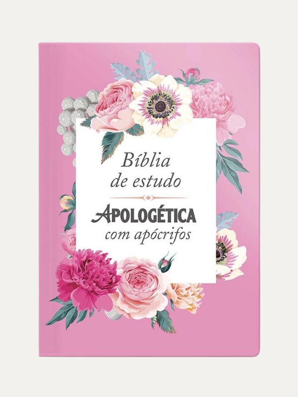 Bíblia de Estudo Apologética com apócrifos florida rosa, Geográfica