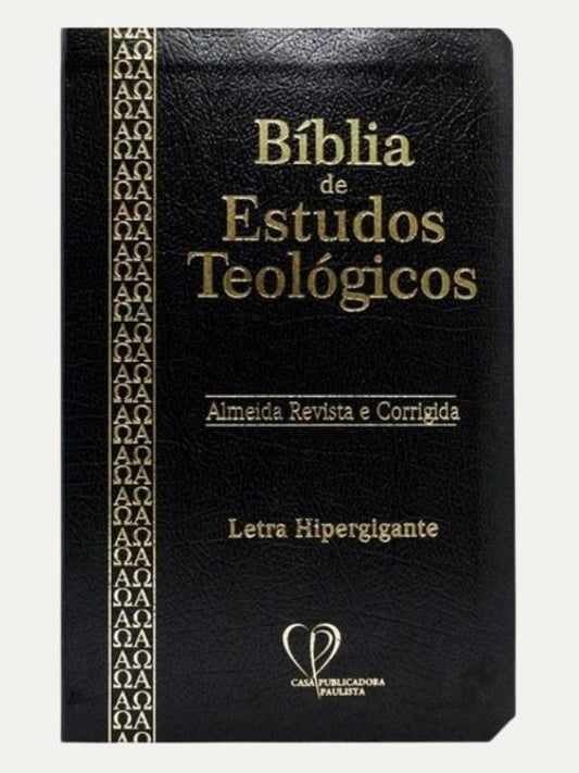 Bíblia De Estudos Teológicos, ARC Letra Hipergigante Capa Preta