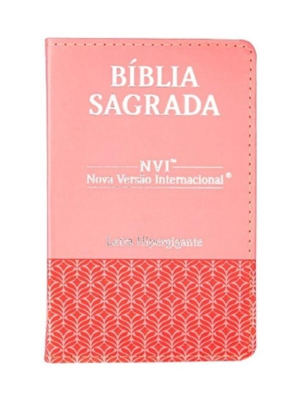 Bíblia I NVI I Letra Hipergigante I Capa Pu Luxo I Rosa