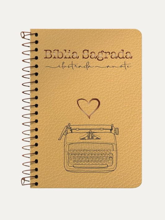 Bíblia Ilustrada Anote NVT espiral | Tipográfica