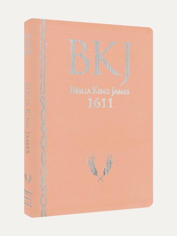 Bíblia King James Fiel 1611 I Ultrafina Ampliada I Rose Gold