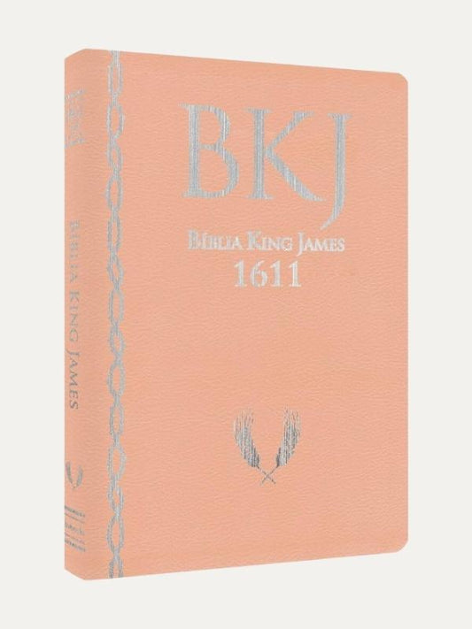 Bíblia King James Fiel 1611 I Ultrafina Ampliada I Rose Gold