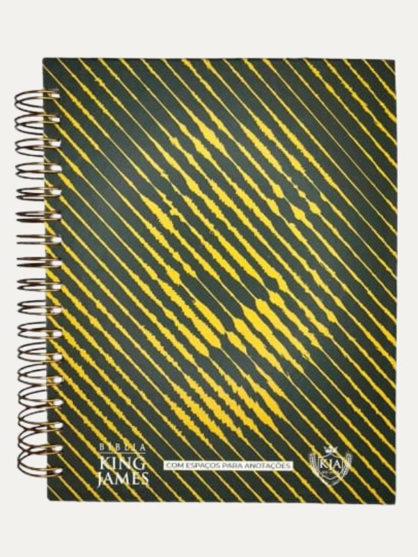 Bíblia King James I KJA I Anote I Espiral  Leão Raios de Sol