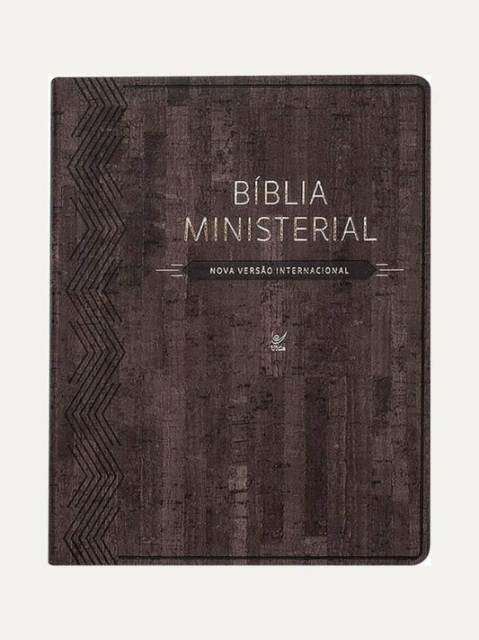 Bíblia Ministerial I Capa Luxo Marrom I Índice
