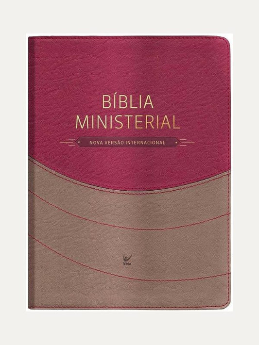 Bíblia Ministerial, NVI - Marrom e Vermelho