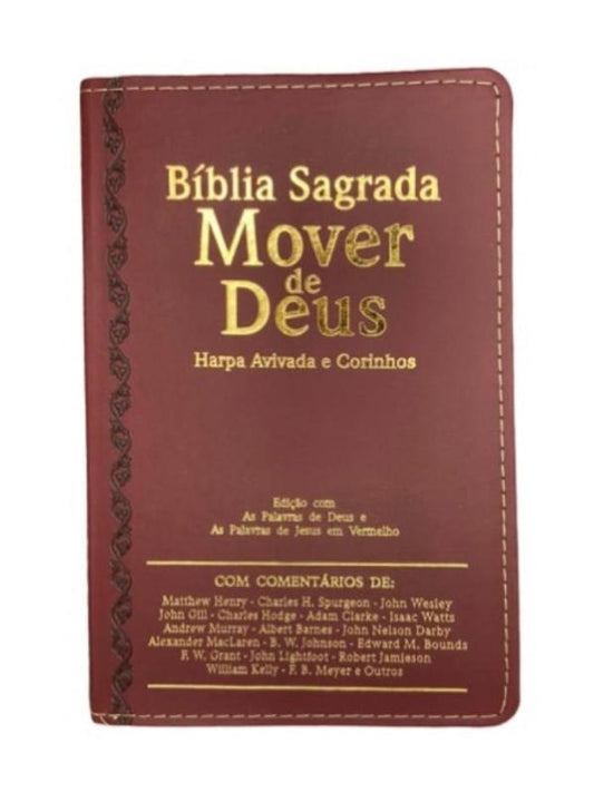 Bíblia Mover De Deus I Com Harpa I Letra Ultragigante I Bordô