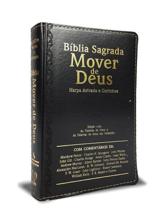 Bíblia Mover de Deus | Letra Grande | Harpa Avivada | Preta