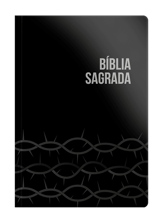 Bíblia Sagrada | NVI | Letra Grande | Capa Brochura Preta Espinhos