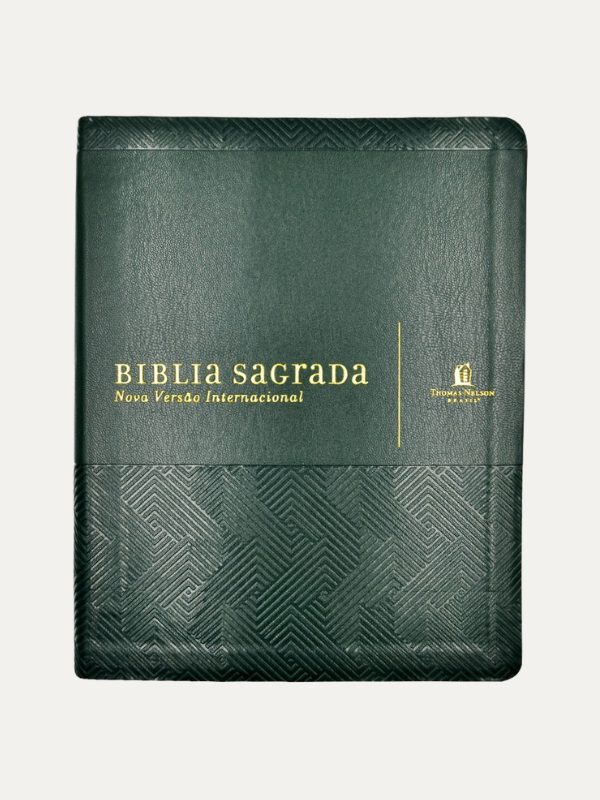 Bíblia NVI com espaço para anotações | Couro Soft Verde