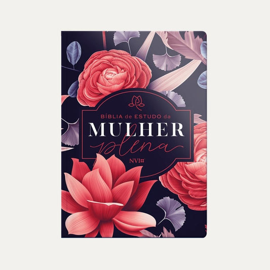 Bíblia NVI de Estudo da Mulher Plena I Big Flower