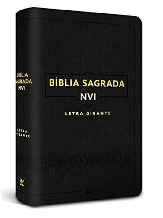 Bíblia NVI letra Gigante, Luxo Preto -  VidaE