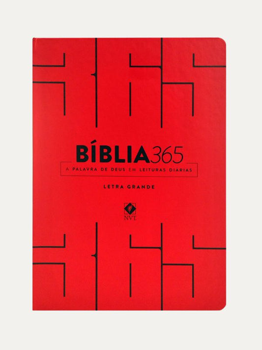 Bíblia NVT 365 I Letra Grande I Vermelha
