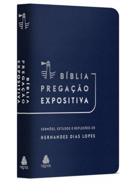 Bíblia Pregação Expositiva | Luxo Azul