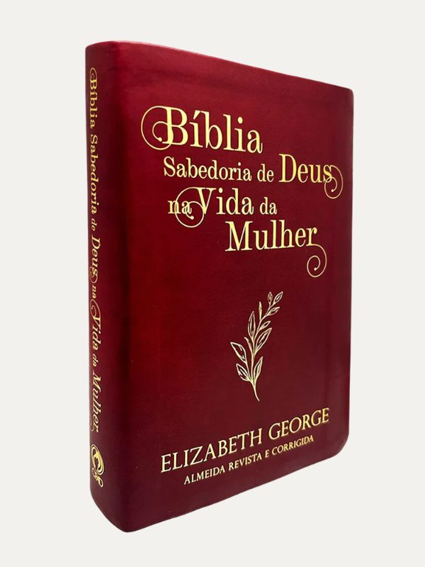 Bíblia Sabedoria de Deus na Vida da Mulher Média Luxo Vinho I CPAD