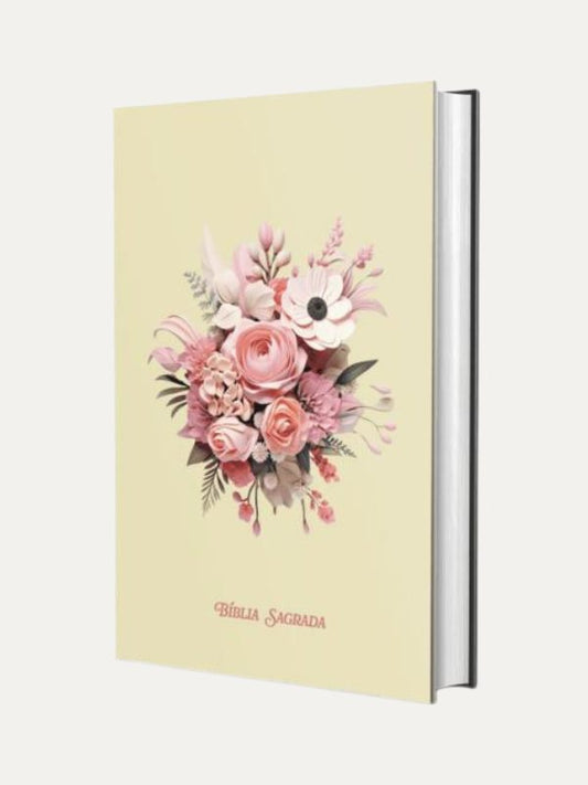 Bíblia Sagrada ACF I Buquê Flores I Capa dura