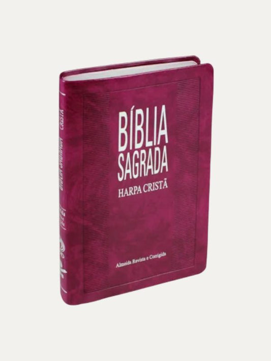 Bíblia Sagrada Harpa Cristã purpura nobre slim - CPAD