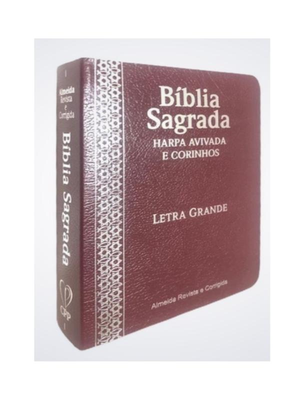 Bíblia Sagrada I Letra Grande I Harpa Avivada I ARC (Covertex Vinho)