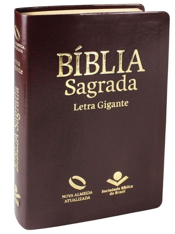 Biblia Sagrada NAA, Letra Gigante Marom