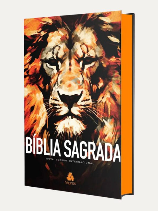 Bíblia Sagrada NVI I Safira leão I Capa dura