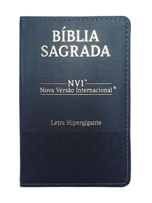 Bíblia Sagrada | NVI | Letra Hipergigante | Capa Luxo Preta