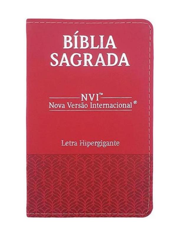 Bíblia Sagrada | NVI | Letra Hipergigante | Capa Luxo Vermelha