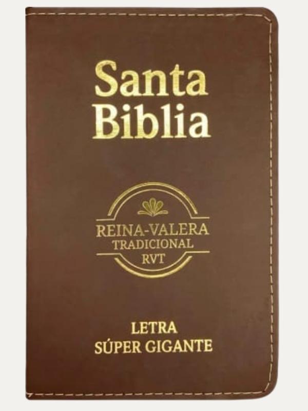 Bíblia Sagrada em Espanhol | RVT | Letra Super Gigante | Luxo Marrom
