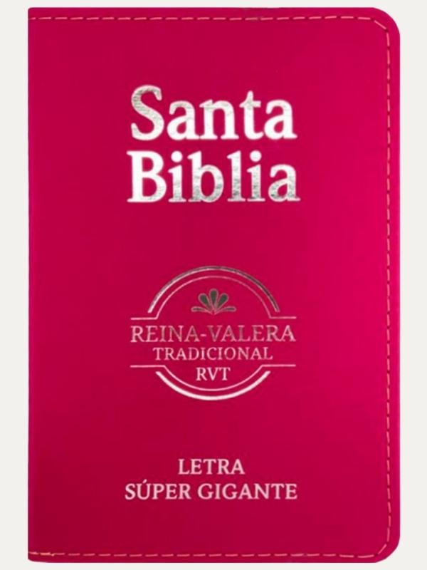 Bíblia Sagrada em Espanhol | RVT | Letra Super Gigante | Luxo Pink