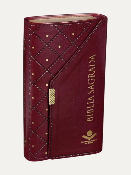 Bíblia Carteira Sintética Vinho