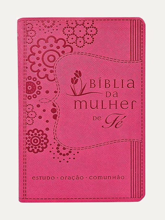 Bíblia da Mulher de Fé 2ª Edição NVI Rosa