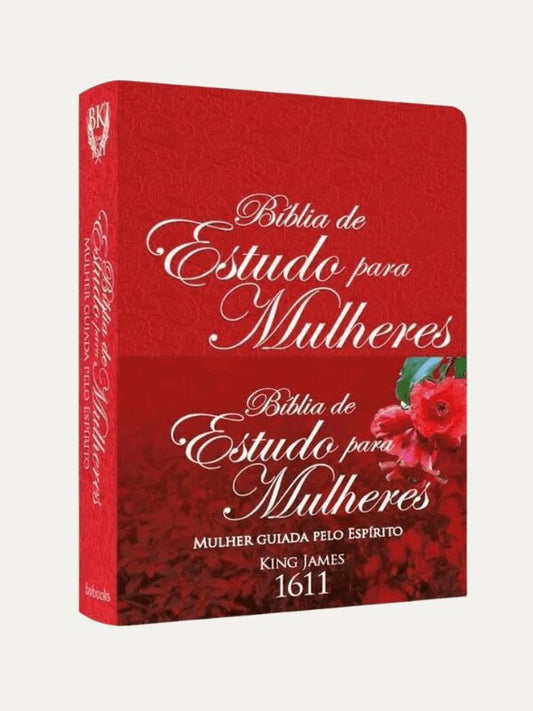 Bíblia de Estudo BKJ para mulheres I Capa Vermelha